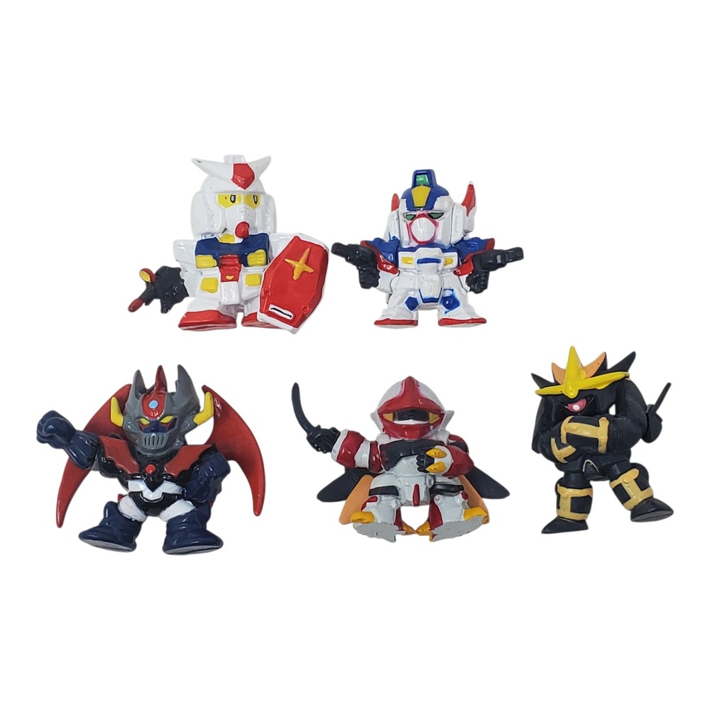Super Robot War lot of 5 Banpresto Gundam 2 inch Minifigures Collection Toys